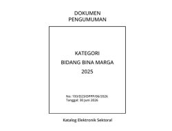 Bidang Bina Marga 2025 – Master Product Katalog V.6