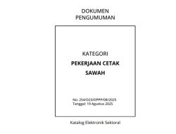 Cetak Sawah – Master Product Katalog V.6