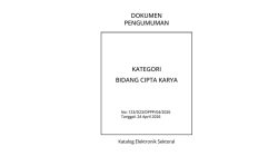 Bidang Cipta Karya – Master Product Katalog V.6