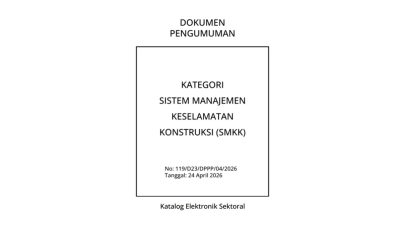 Sistem Manajemen Keselamatan Konstruksi (SMKK) – Master Product Katalog V.6