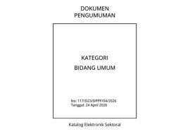 Bidang Umum – Master Product Katalog V.6